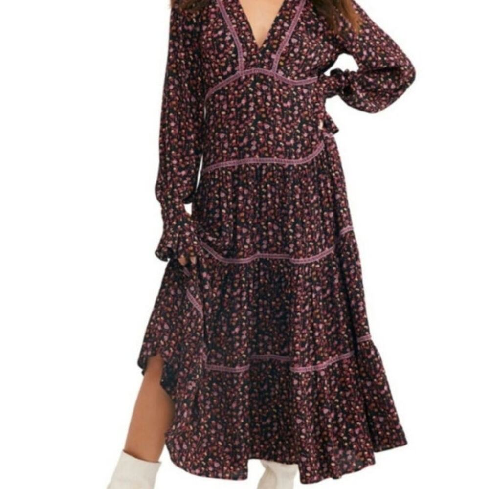 Free People Retro Floral What A Feeling Dress